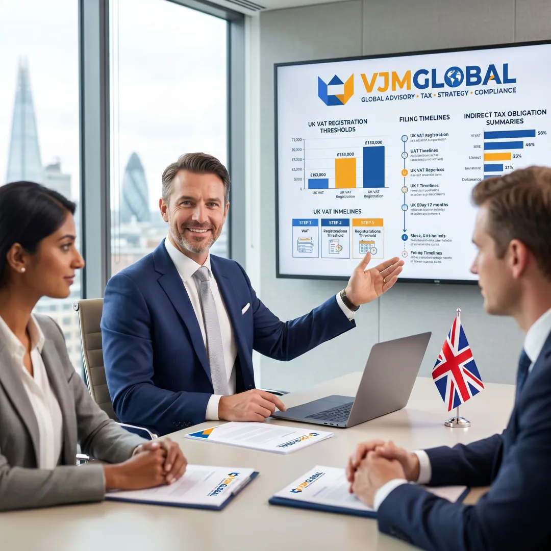 Advisor explaining UK VAT compliance requirements