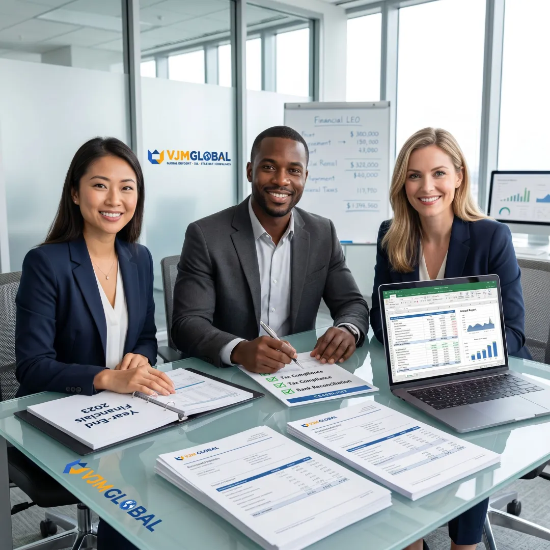 Year-end accounting process meeting