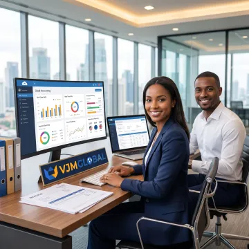 Cloud-based outsourced accounting workflow