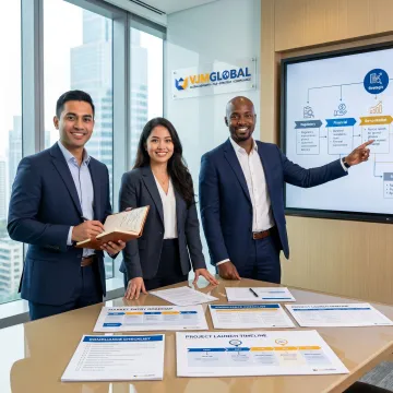 US market entry consulting process meeting