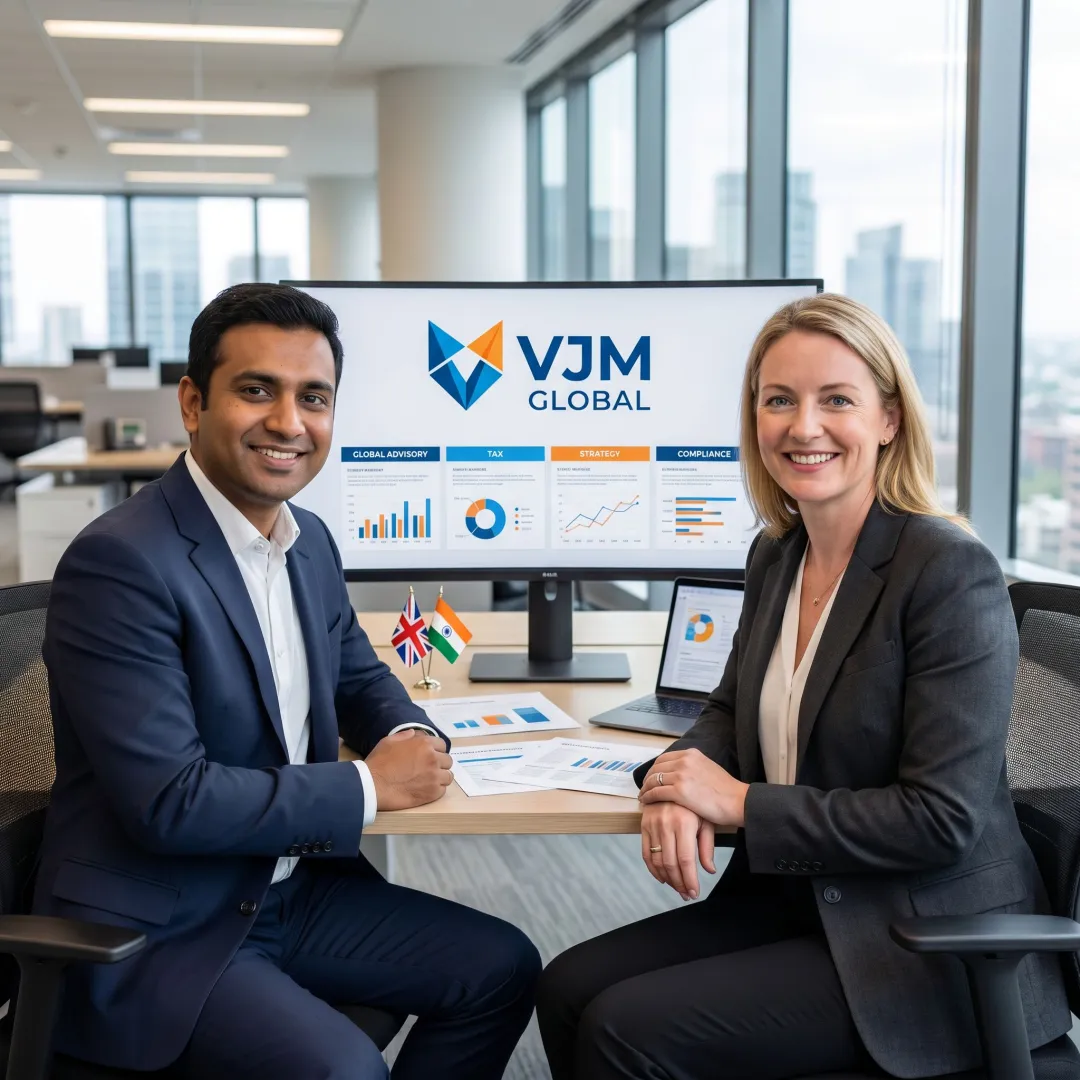 Virtual CFO team reviewing financial reports for an India-based business