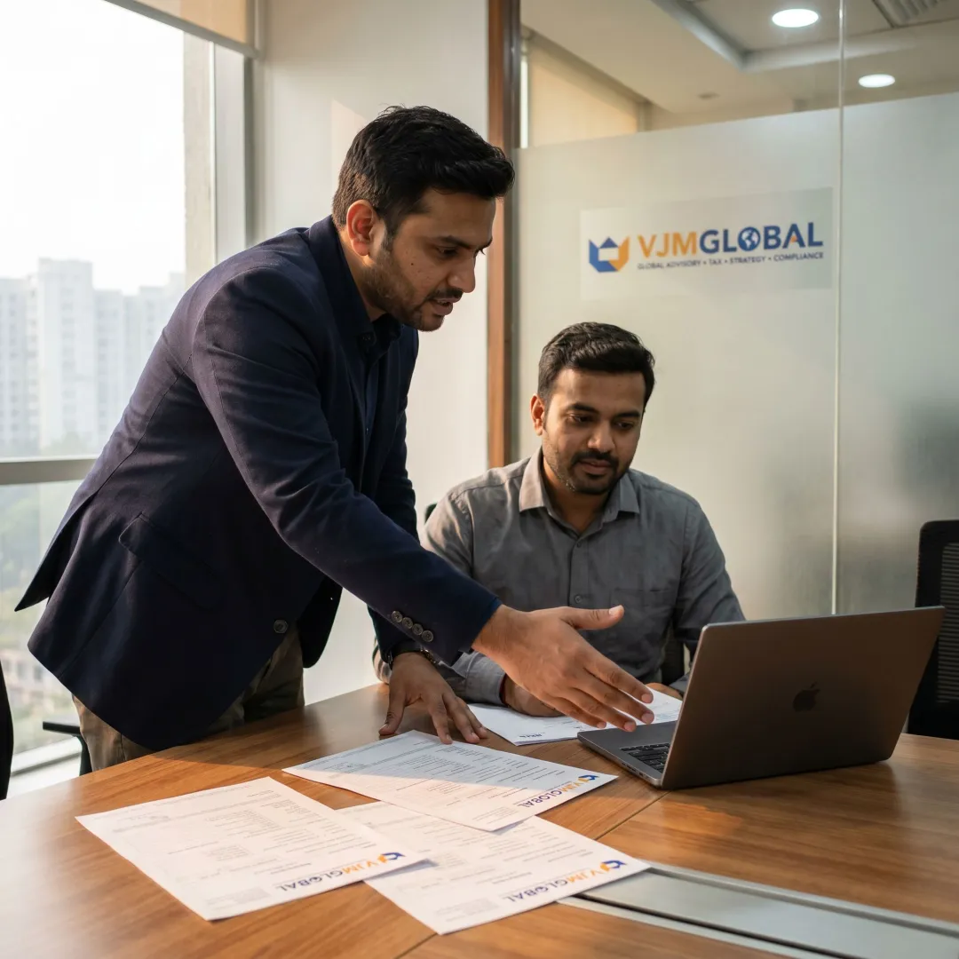 Consultant explaining Sharjah company registration steps