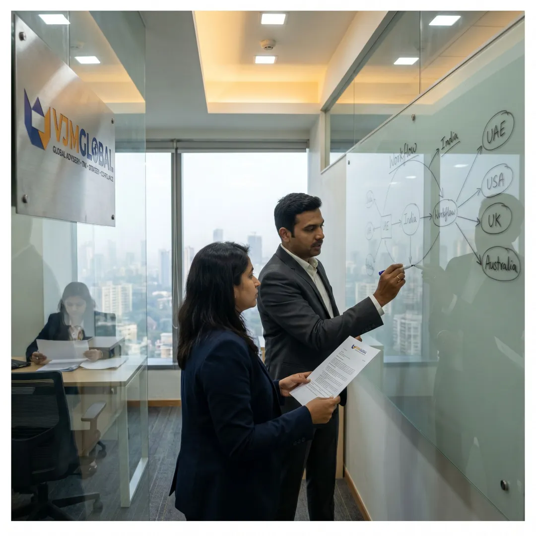 Advisory team planning a cross-border restructuring process