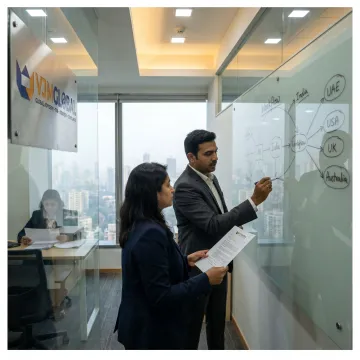 Advisory team planning a cross-border restructuring process