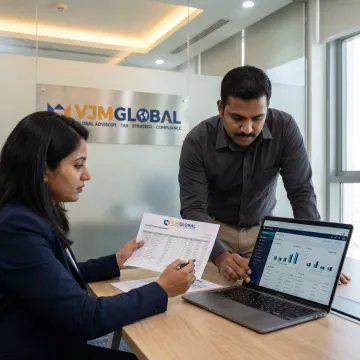 Accounts receivable outsourcing team reviewing invoices