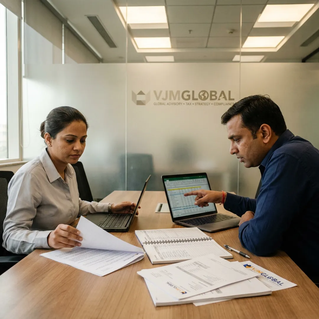 Accounting team reviewing travel company financial reports