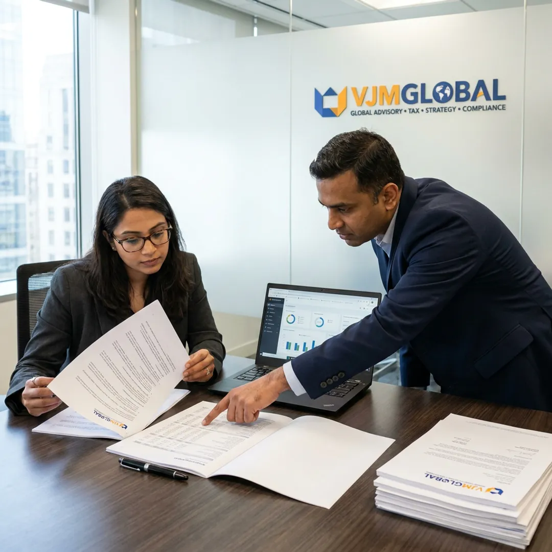 Outsourced accounting team reviewing biotech financial reports
