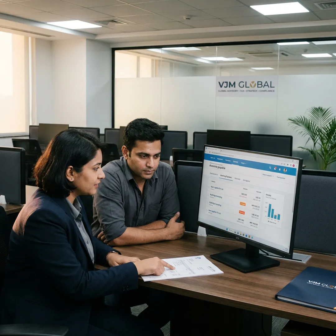 Outsourced accounts payable team working in Xero