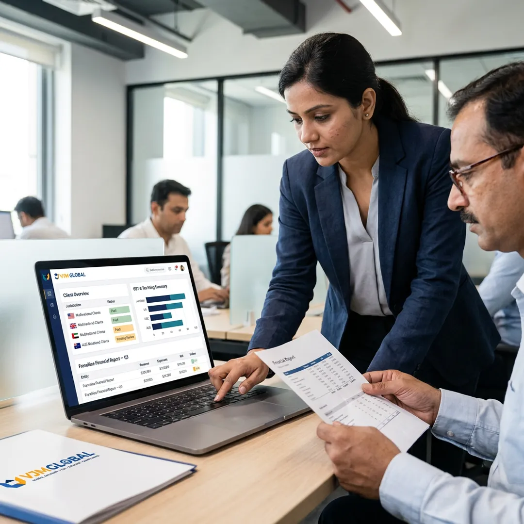Accounting workflow for franchise businesses