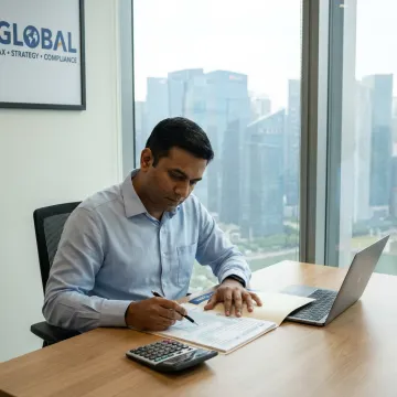Tax advisor helping a U.S. expat in Singapore