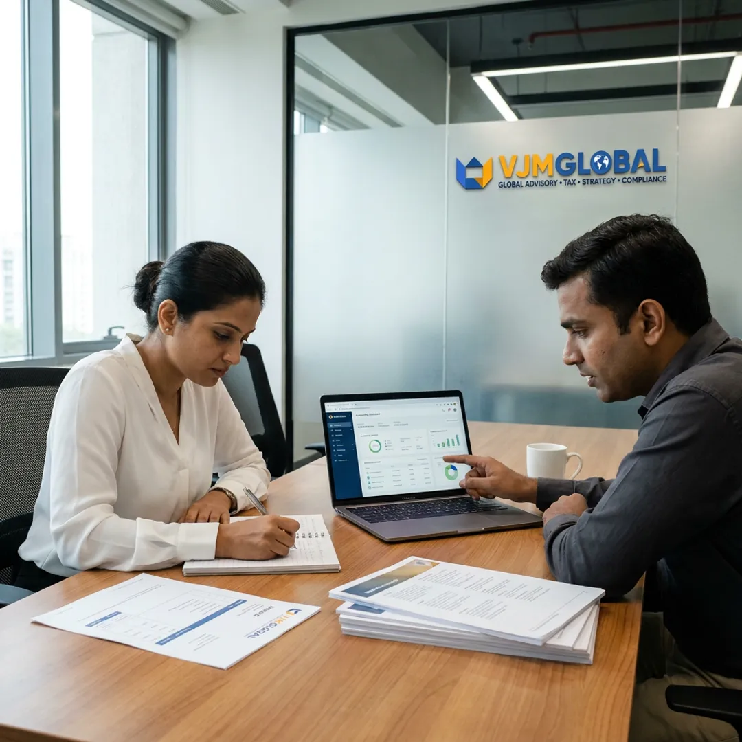 Accounts payable outsourcing team reviewing invoices