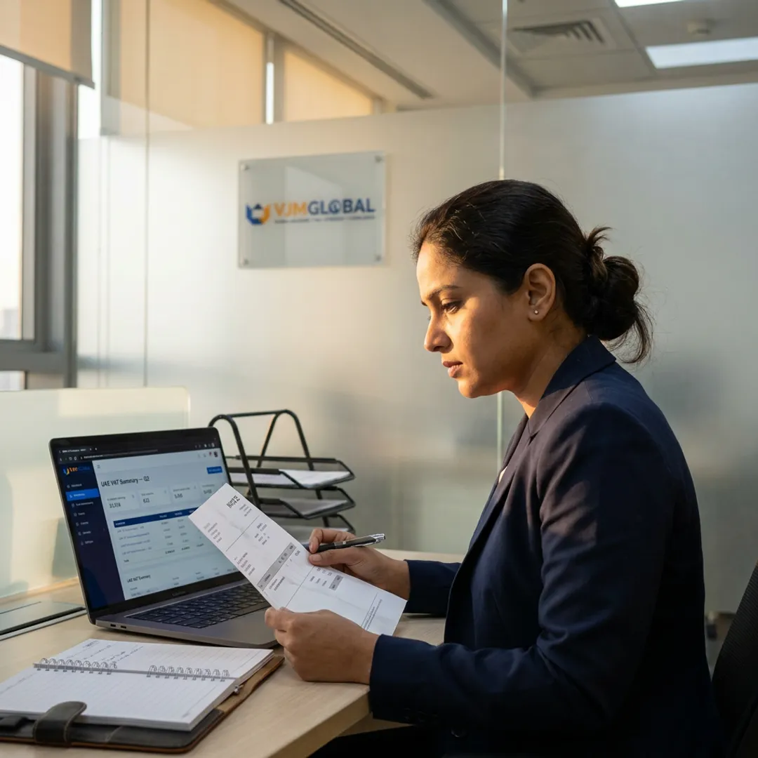 Virtual bookkeeping dashboard for UAE business