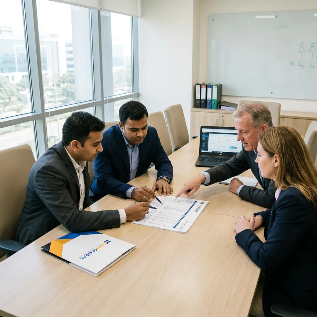 Corporate tax consultancy meeting