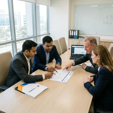 Corporate tax consultancy meeting
