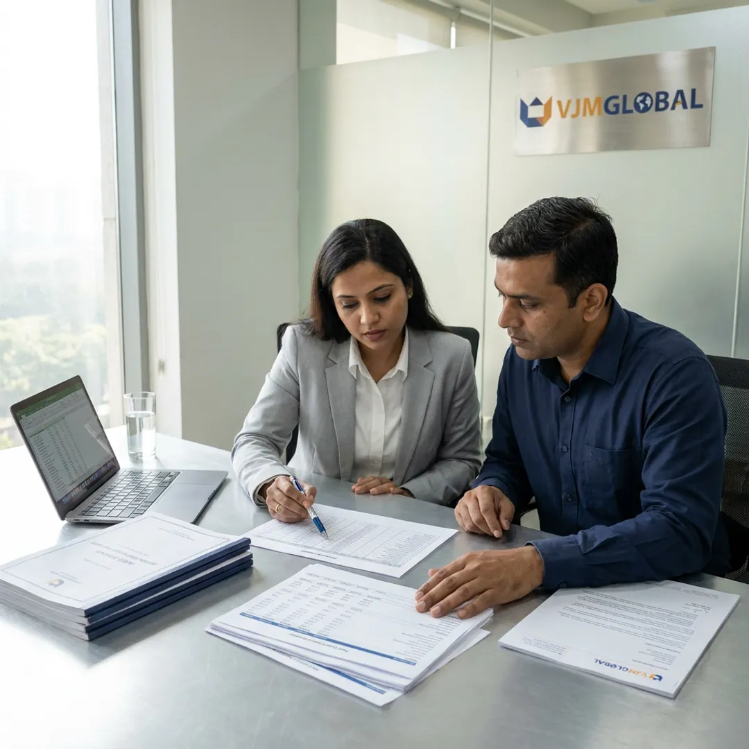 Property accounting team reviewing real estate financial reports