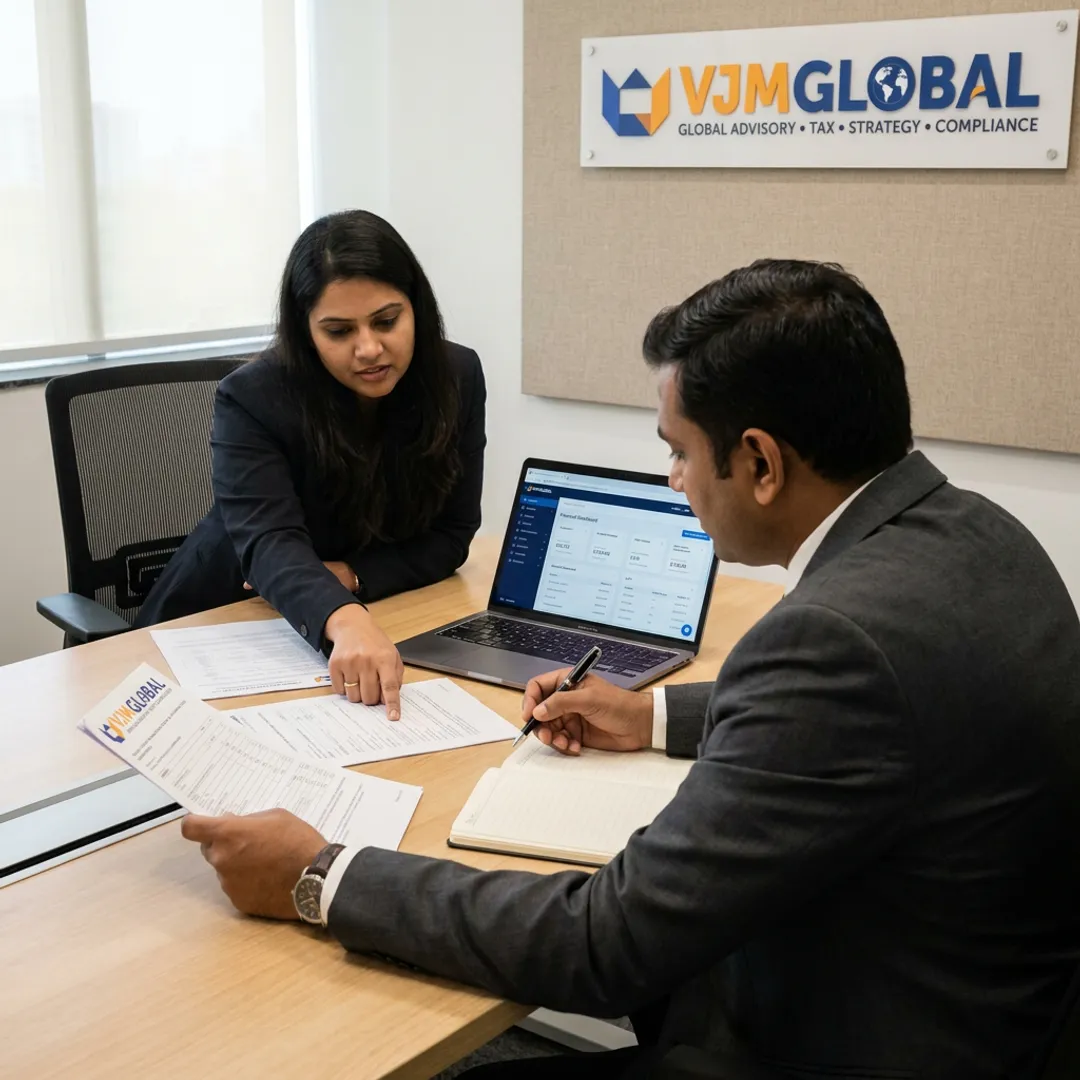 Advisors reviewing payroll and expansion documents