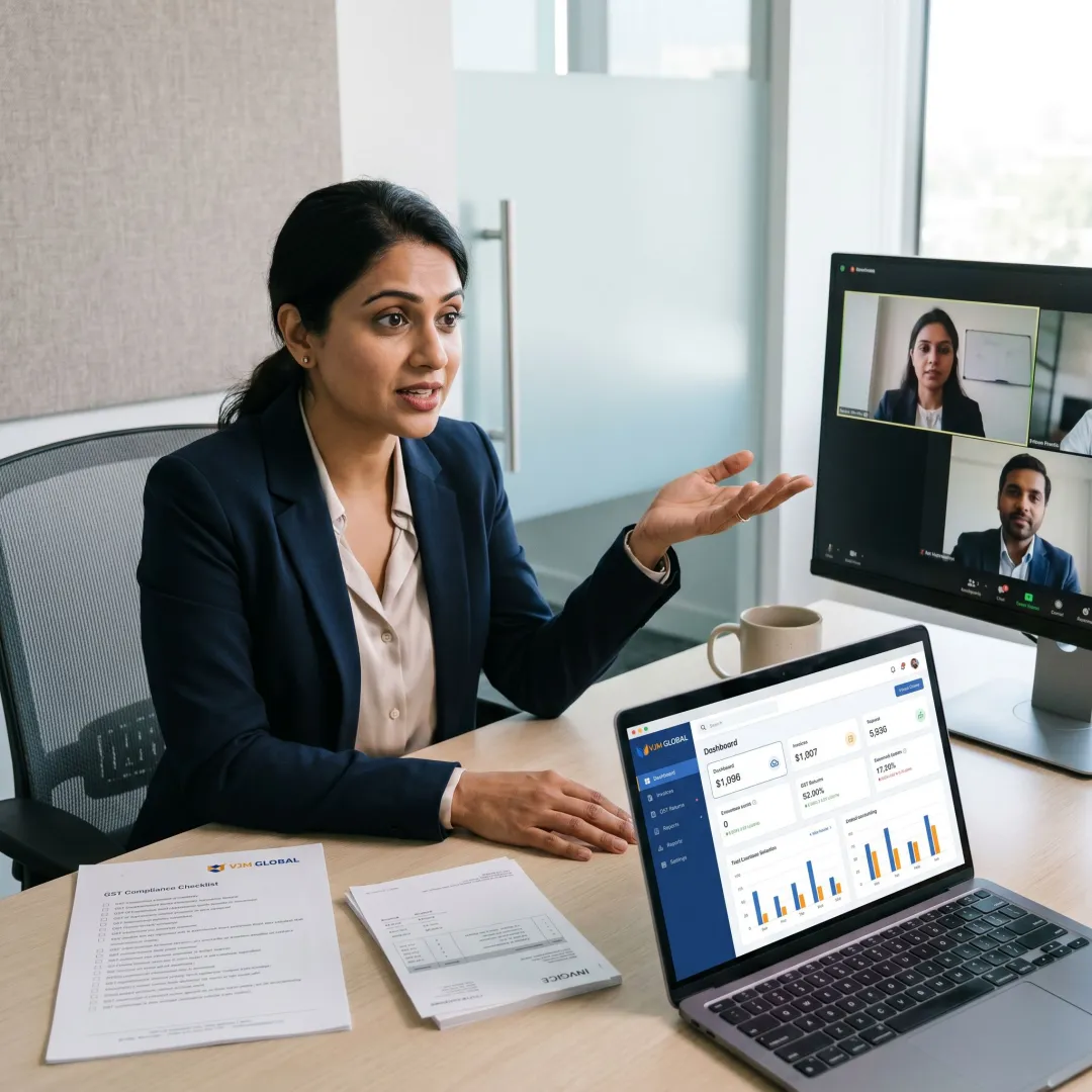 Remote GST accounting onboarding meeting