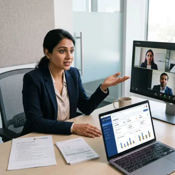 Remote GST accounting onboarding meeting