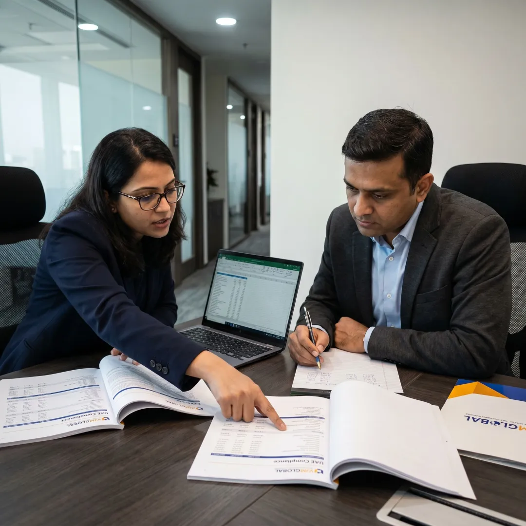 Internal audit professionals reviewing business controls
