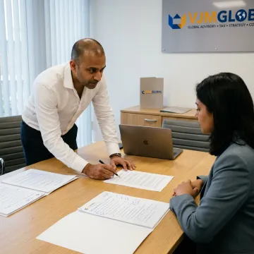 Advisor guiding IFZA company formation paperwork