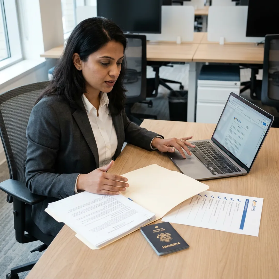 Advisor reviewing U.S. company formation documents