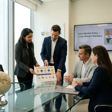 Consultants reviewing company formation steps