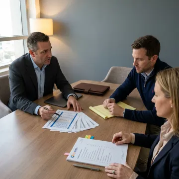 Advisor explaining offshore company formation costs