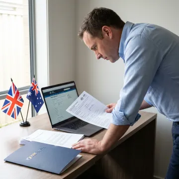 UK founder reviewing Australian company registration documents