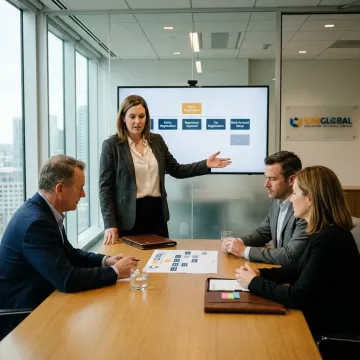 Consultant guiding a client through Saudi company registration