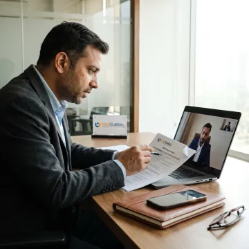Advisor guiding client through Indian company closure process