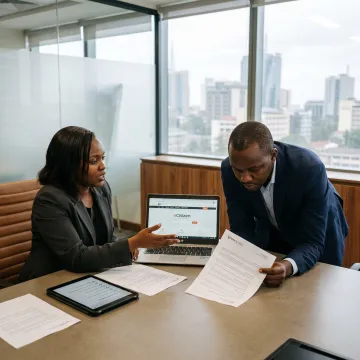 Advisor guiding a company through Kenyan registration steps