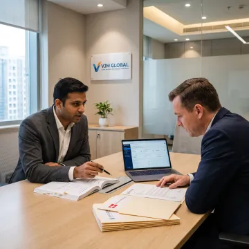 Advisor guiding a cross-border company setup process