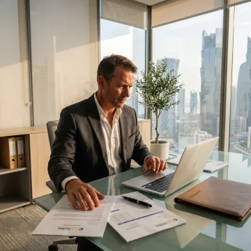 Australian investor reviewing Qatar business setup documents