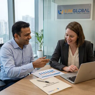 US entrepreneur reviewing South Korea company formation documents