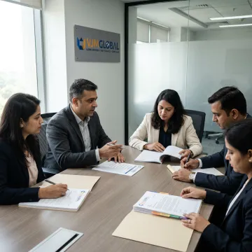 Business professionals planning an Oman Free Zone company setup