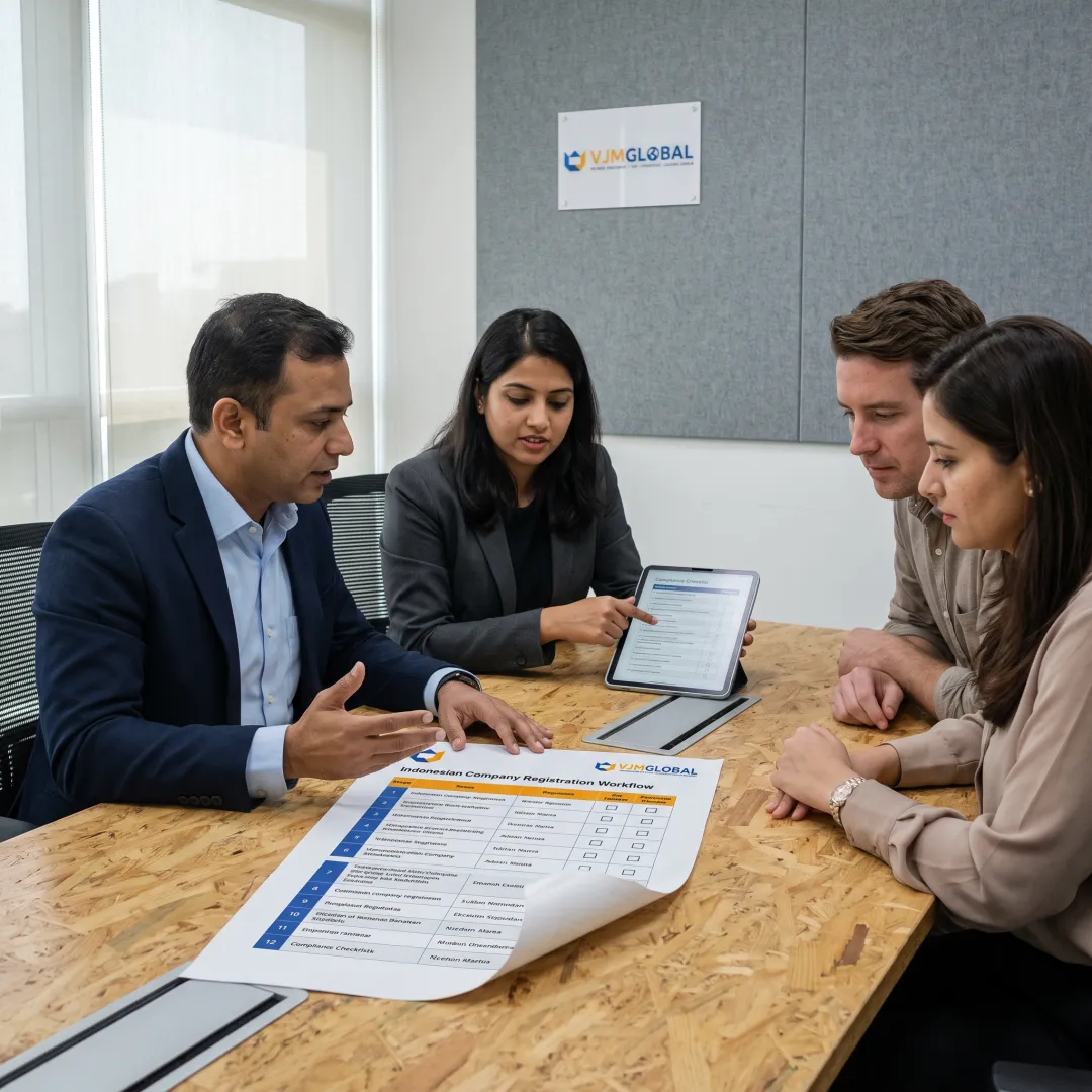 Advisers guiding a business incorporation process