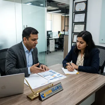 Advisor guiding a founder through business setup