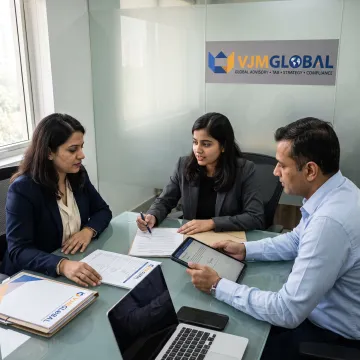 Business owners reviewing Indian company incorporation documents