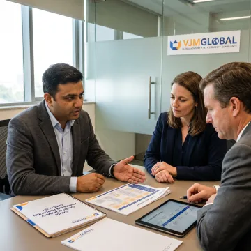 Consultant guiding a Saudi company registration process