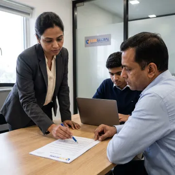 Professionals reviewing Section 8 company registration documents