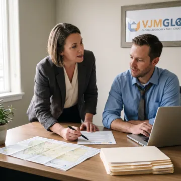 Business owner reviewing Montana registration documents