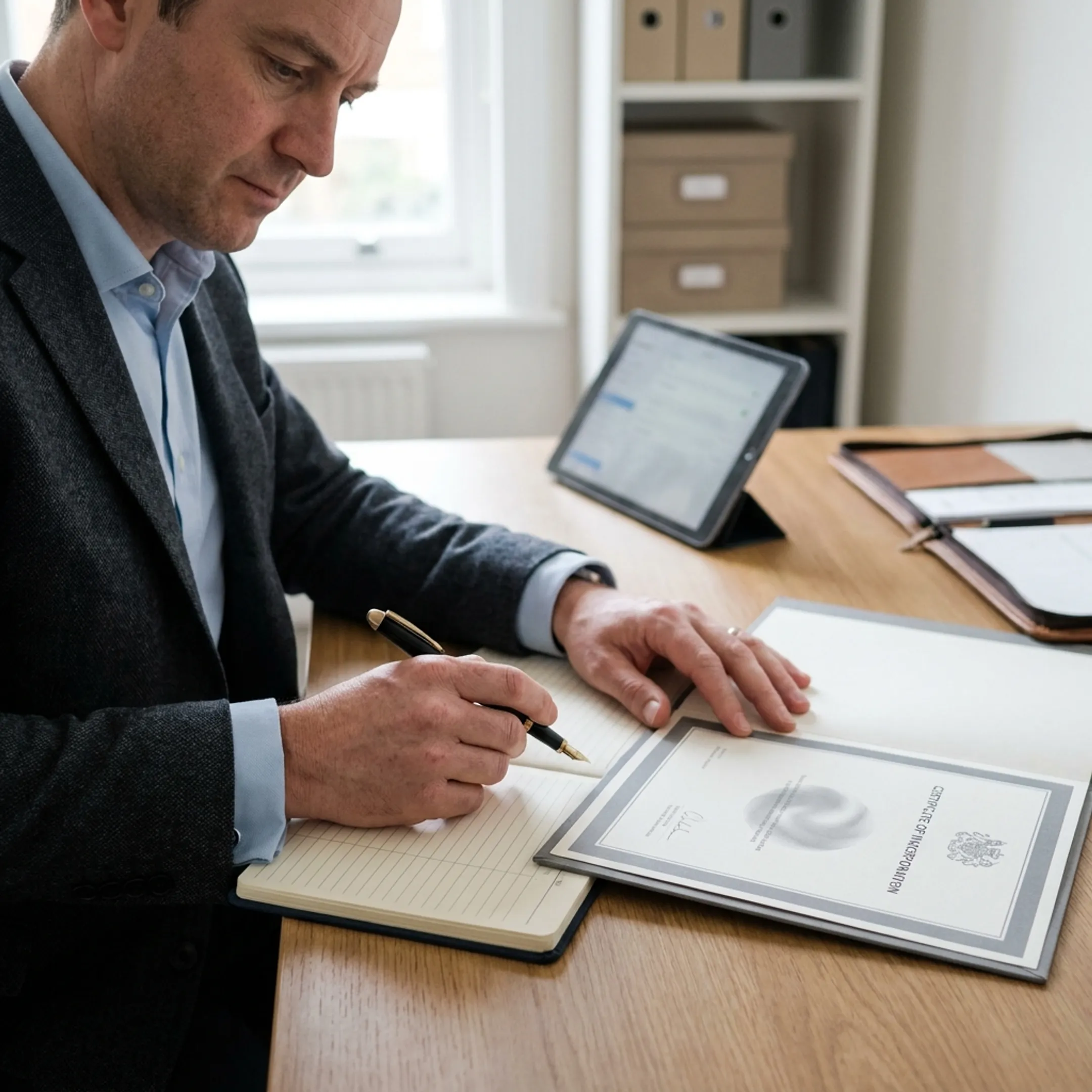 UK company formation and corporate governance documents for Indian businesses