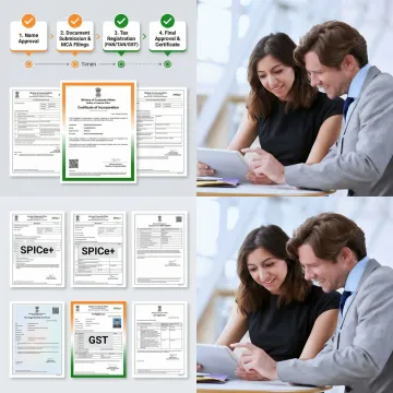 Step-by-step business registration process flowchart
