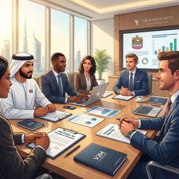 Tax advisors consulting with US business owners on UAE excise tax strategy
