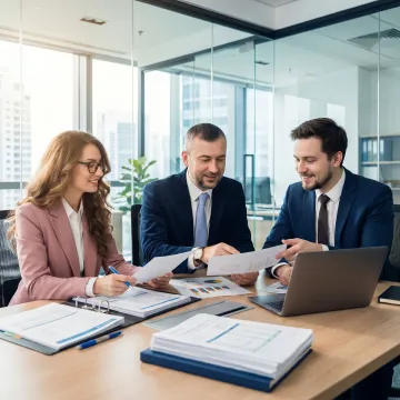 Auditors reviewing SME financial statements in Singapore