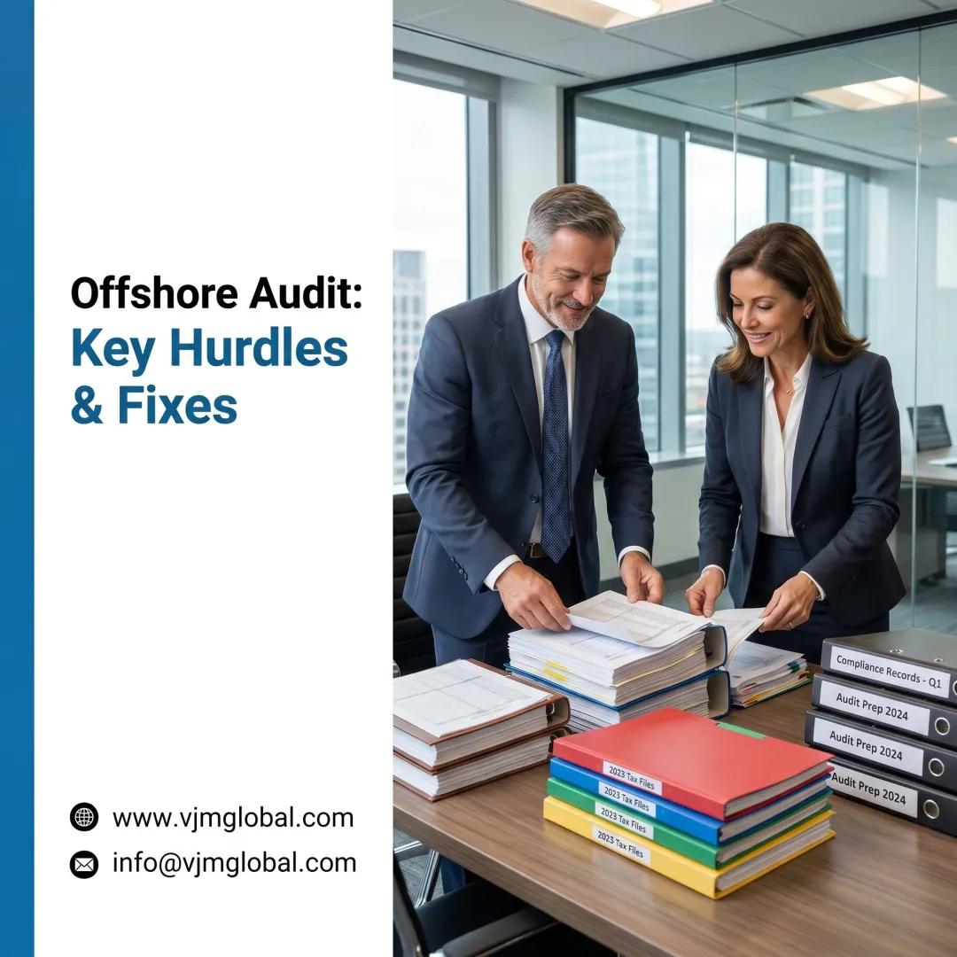 Accountants preparing tax audit documents