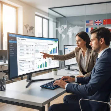 Finance team managing receivables through cloud accounting tools