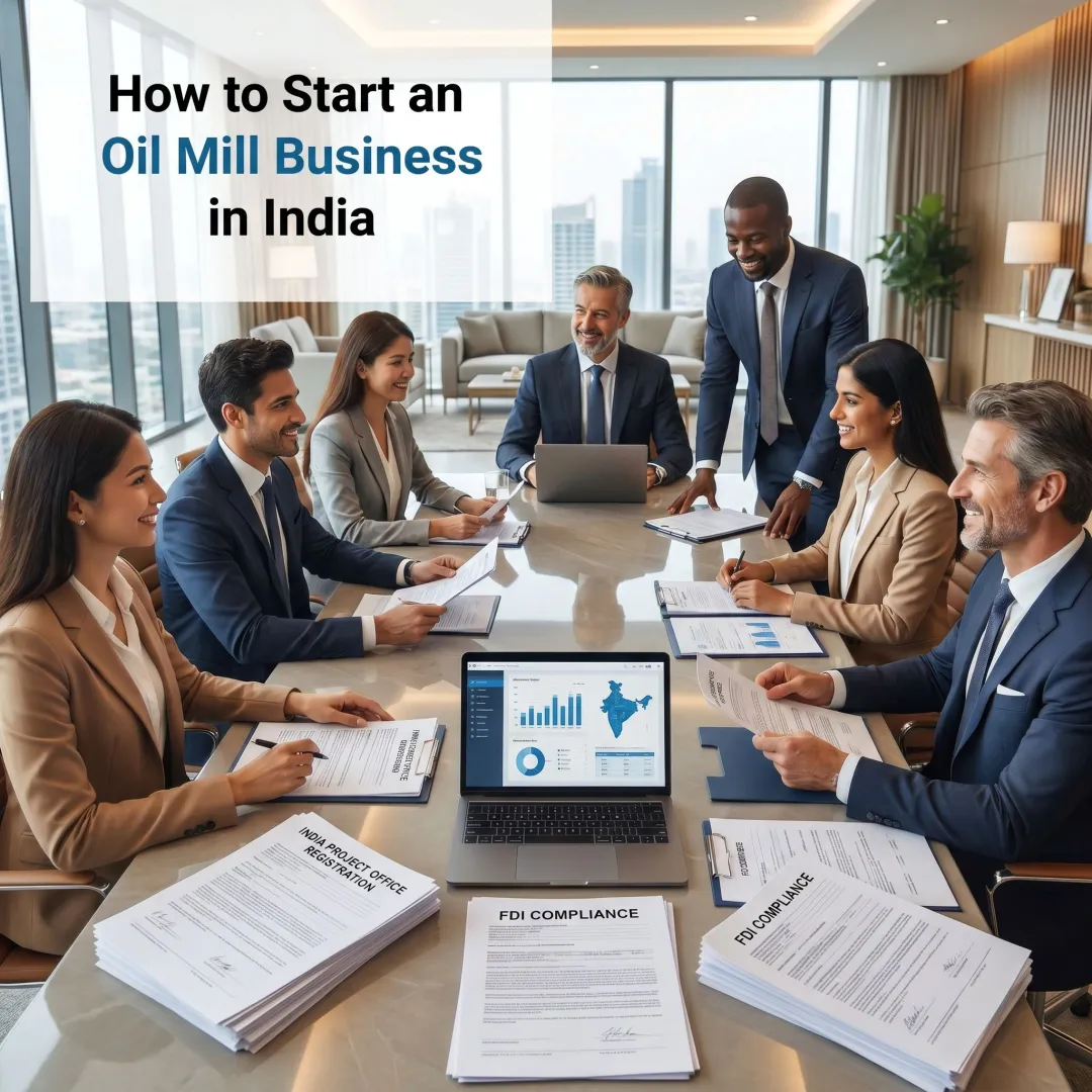 Consultants advising a UK company on India project office registration