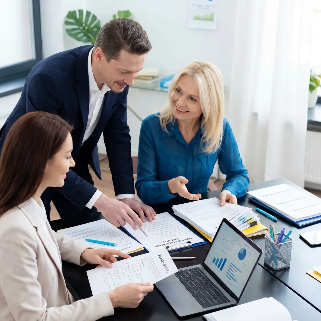 Business setup process planning session