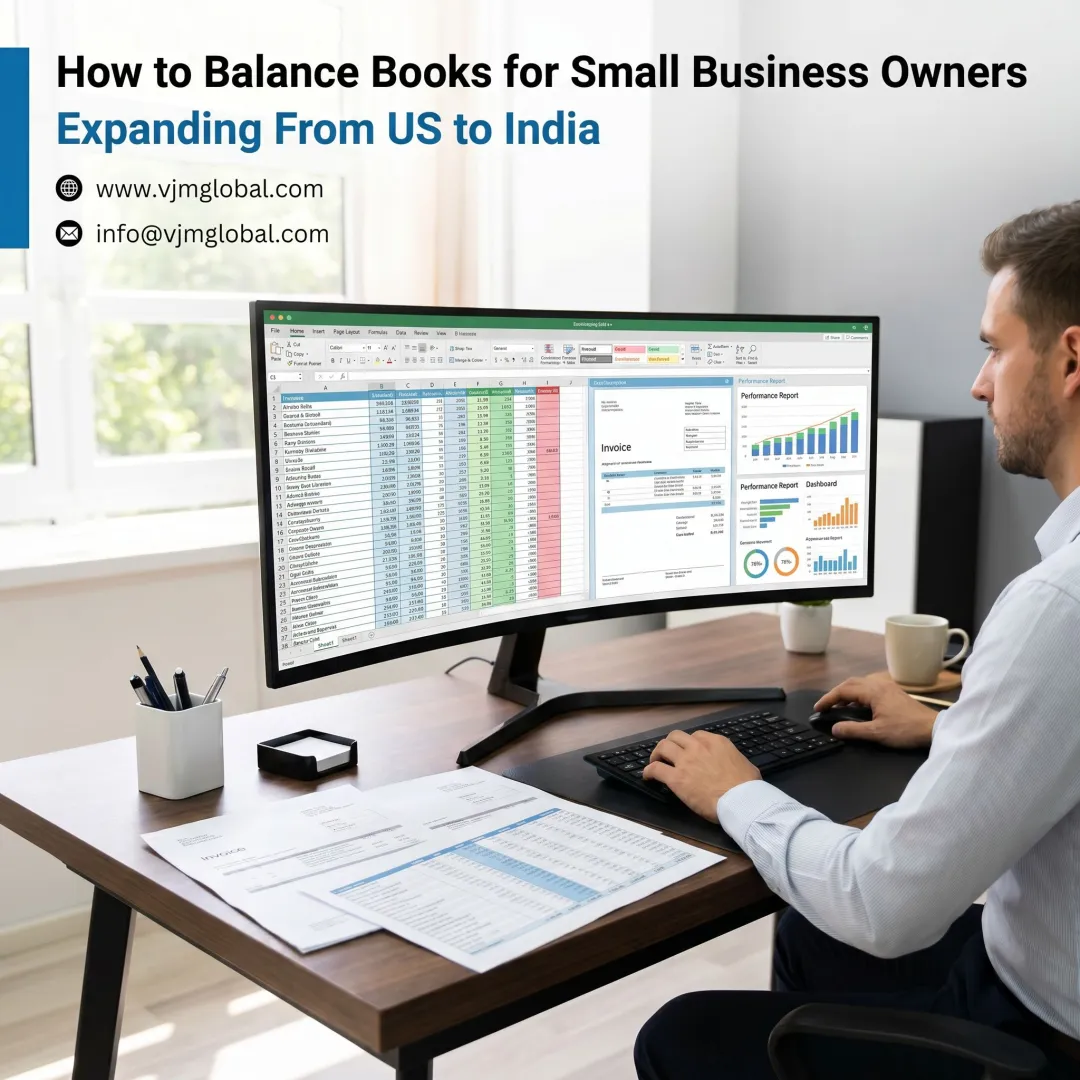 Accountant managing bookkeeping and reports